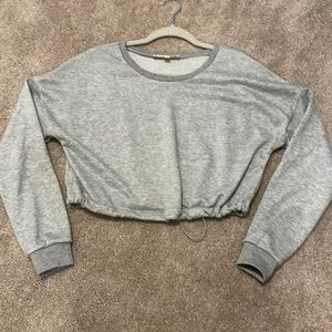MorrisDay Gray Cropped Sweatshirt